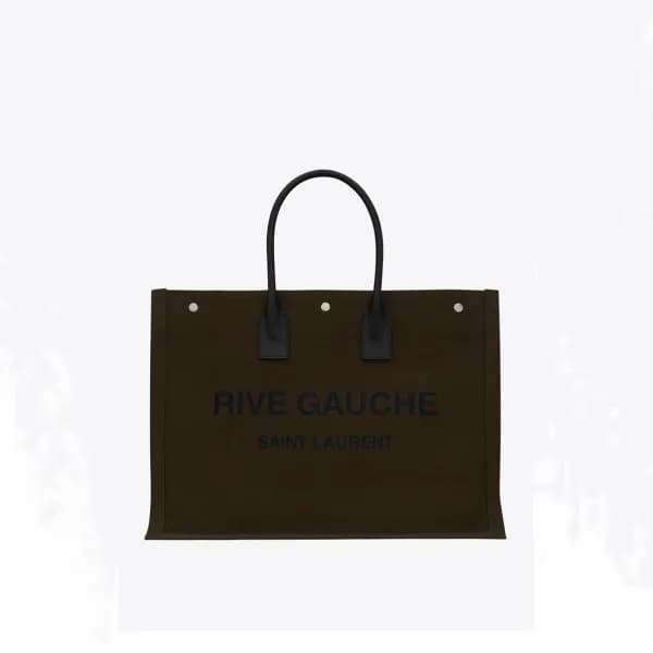 입생로랑 남/녀 카키 토트백 - Saint Laurent Unisex Khaki Tote … - 1