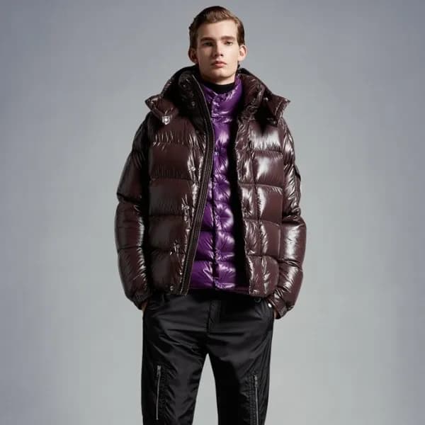 몽클레어 남성 덕다운 브라운 패딩 - Moncler Mens Brown Padding - … - 1