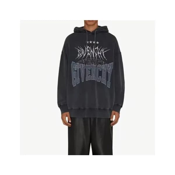 지방시 남성 유니크 그레이 후드티 - Givenchy Mens Gray Hoodie - g… - 1