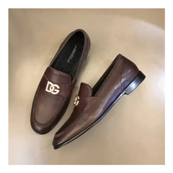 돌체앤가바나 남성 브라운 로퍼 - Dolce&Gabbana Mens Brown Loafer… - 1