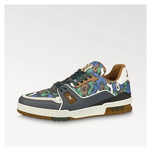 루이비통 남성 블루 스니커즈 - Louis vuitton Mens Blue Sneakers… - 1
