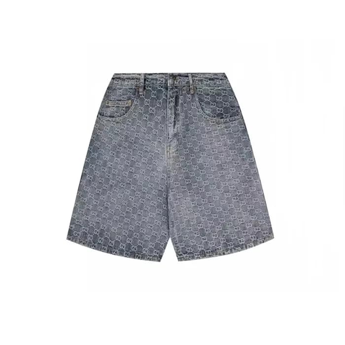 구찌 남성 캐쥬얼 블루 반바지 - Gucci Mens Blue Half-pants - gu… - 1