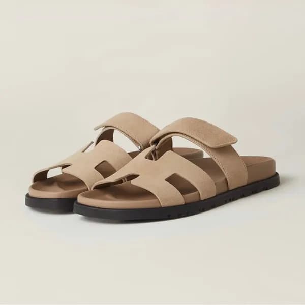 에르메스 여성 베이지 슬리퍼 - Hermes Womens Beige Slipper - he… - 1