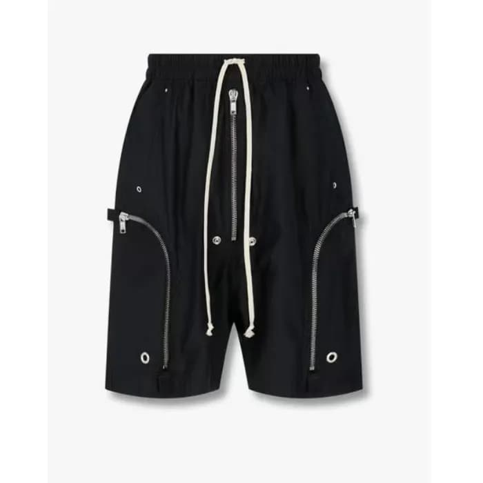 릭 오웬스 남성 모던 블랙 반바지 - Rick Owens Mens Black Half-pa… - 1