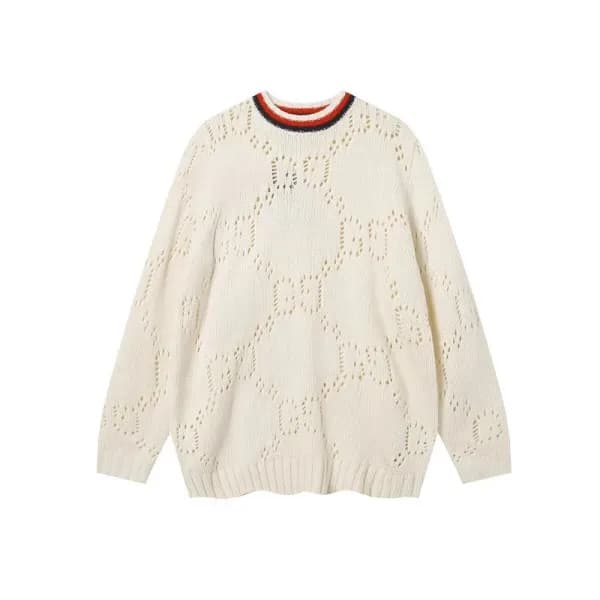 구찌 남성 베이직 아이보리 스웨터 - Gucci Mens Ivory Sweaters - G… - 1