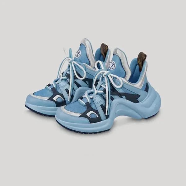 루이비통 여성 블루 스니커즈 - Louis vuitton Womens Blue Sneake… - 1