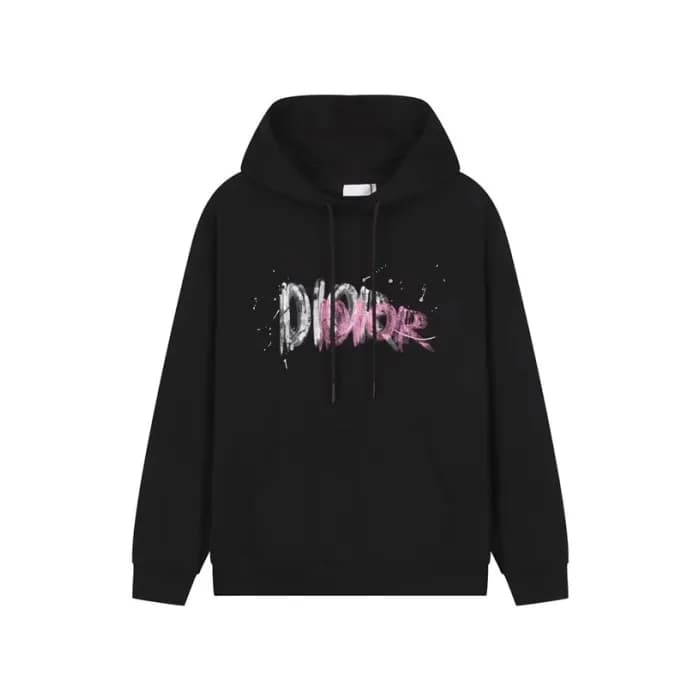 디올 남성 블랙 후드티 - Dior Mens Balck Hoodie - di717x - 1