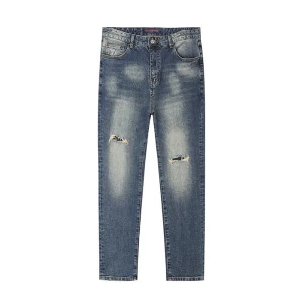 루이비통 남성 블루 청바지 - Louis vuitton Mens Blue Jeans - l… - 1