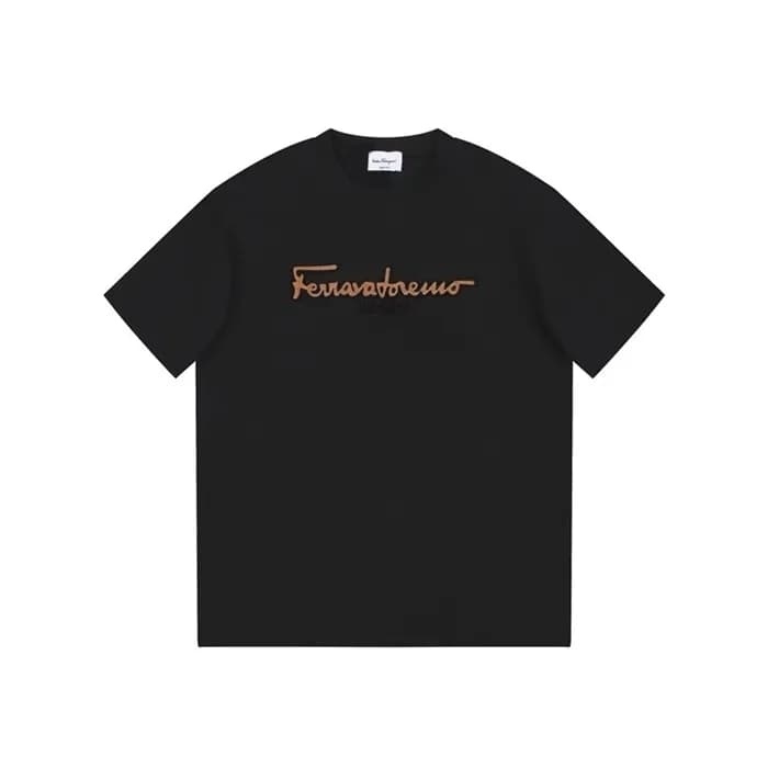 페라가모 남성 블랙 반팔티 - Ferragamo Mens Black Tshirts - fe… - 1
