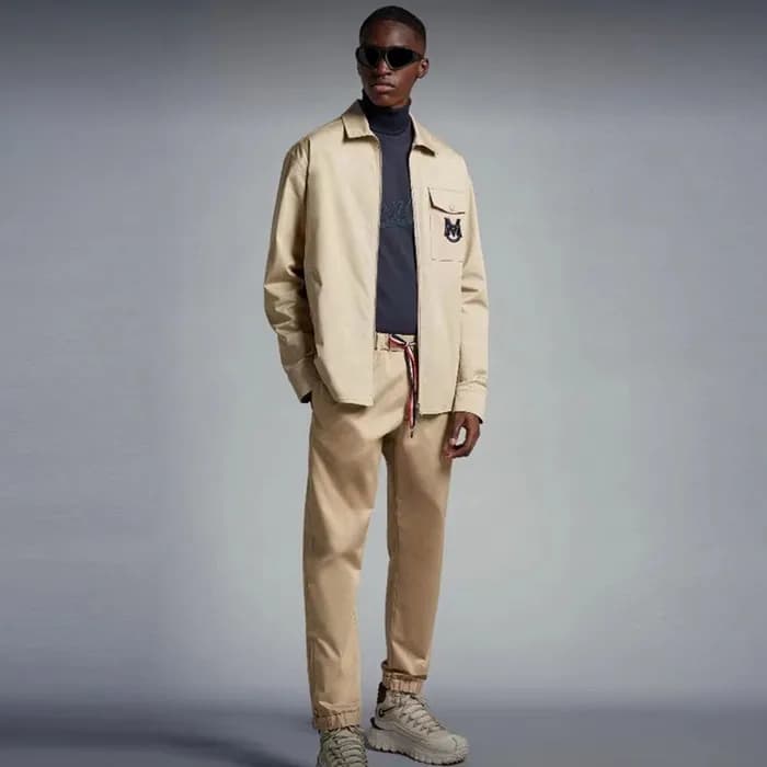 몽클레어 남성 베이지 팬츠 - Moncler Mens Beige Pants - moc468… - 1