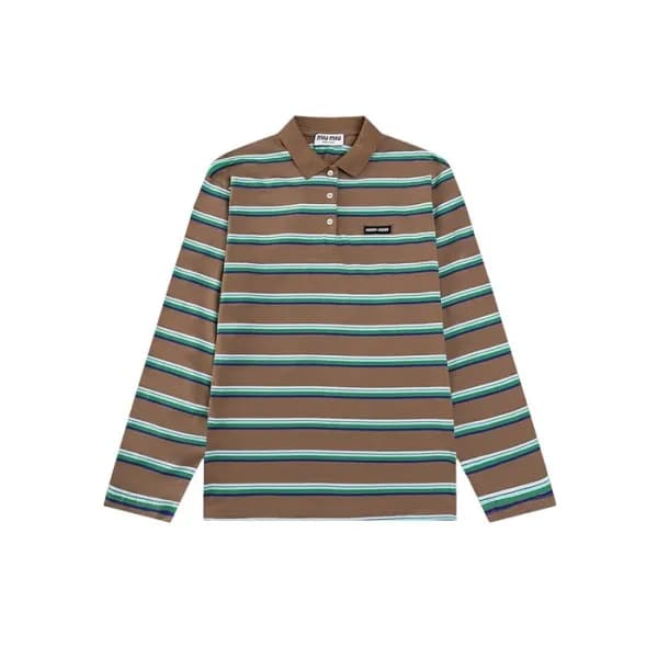 미우미우 여성 폴로 긴팔티 - Miumiu Womens Polo Tshirt - miu15… - 1