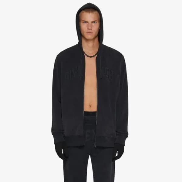 지방시 남성 블랙 후드티 - Givenchy Mens Black Hoodie - gic18… - 1