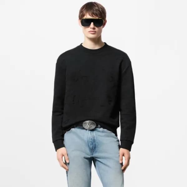 루이비통 남성 라운드 맨투맨 - Louis vuitton Mens Round Tshirts… - 1