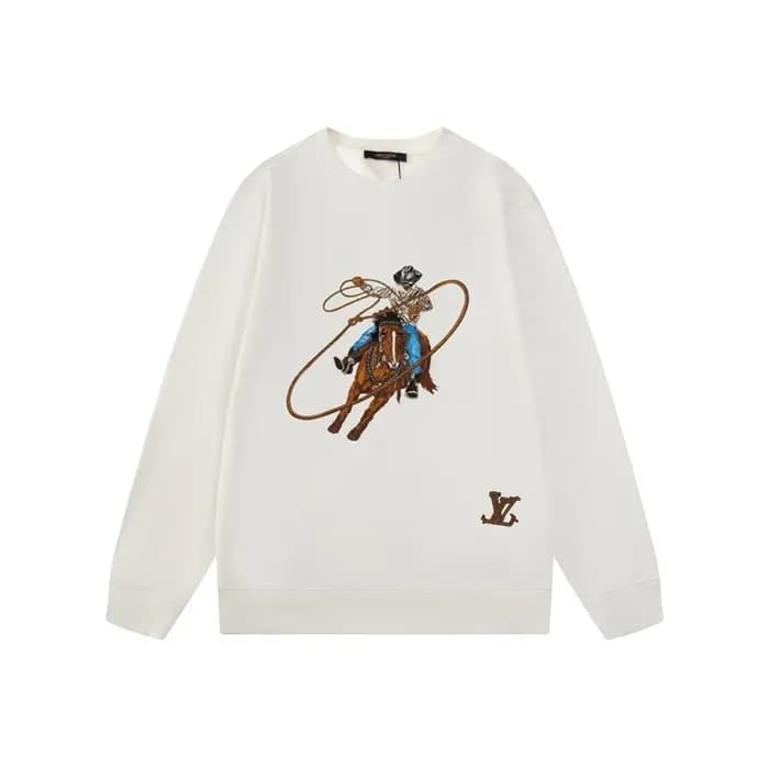 루이비통 남성 라운드 맨투맨 - Louis vuitton Mens Round Tshirt … - 1