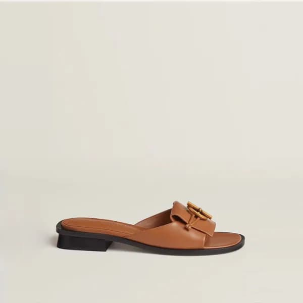 에르메스 여성 아이슬 레더 샌들 - Hermes Womens Isle Sandal - he… - 1