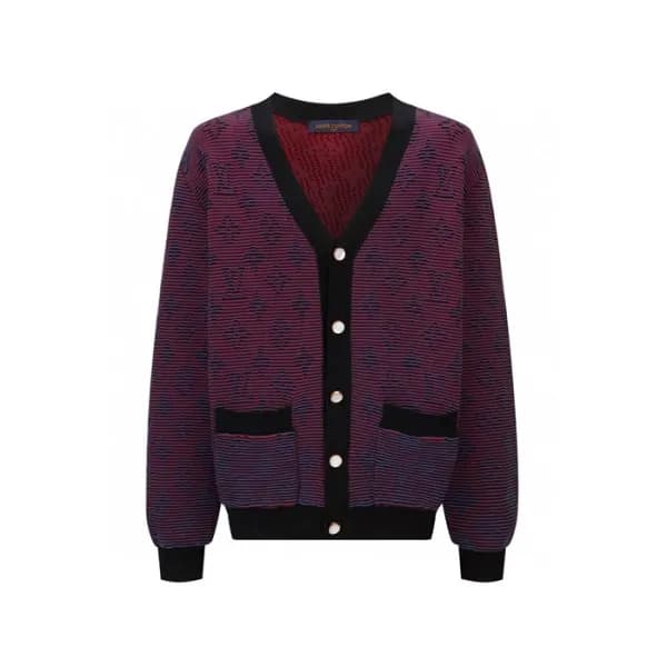 루이비통 남성 브이넥 가디건 - Louis vuitton Mens Cardigan - lv… - 1