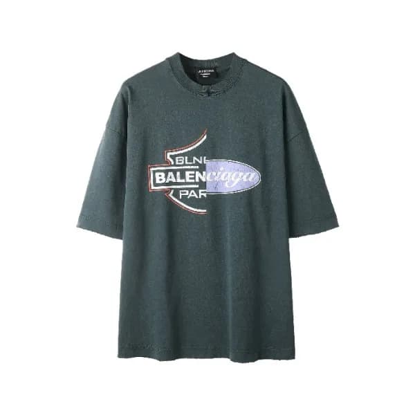 발렌시아가 남성 라운드 반팔 티셔츠 - Balenciaga Mens Round Tshirt… - 1