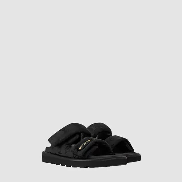 루이비통 여성 풀 필로우 플랫 컴포트 뮬 - Louis vuitton Womens Full… - 1
