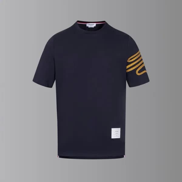 톰브라운 남성 라운드 반팔티 - Thom Browne Mens Round Tshirts -… - 1