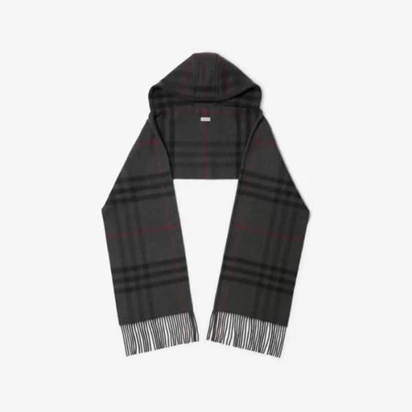 버버리 남/녀 체크 후드 스카프 - Burberry Unisex Checked Hooded… - 1