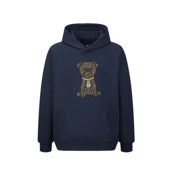 펜디 남성 FF 후드티 - Fendi Mens FF Hooded - fec12537x - 1