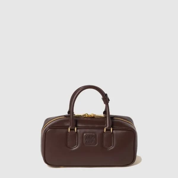 미우미우 여성 아르카디 가죽 백 - Miumiu Womens Arcadi Leather B… - 1
