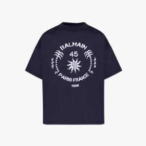 발망 남성 그래픽 프린트 티셔츠 - Balmain Mens Graphic Print Tsh…