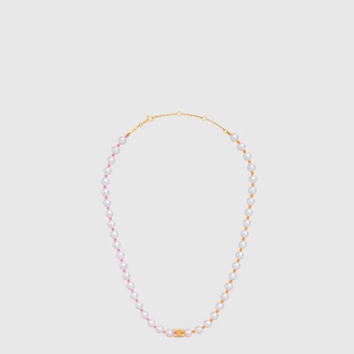 셀린느 여성 플라쥬 펄 네크리스 - Celine Womens Plage Pearl Necklace - acc10619x - 1