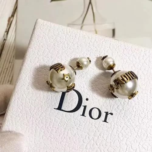 Dior Rose Gold Earring - 디올 여성용 18k도금 로즈 골드 귀걸이 - 1