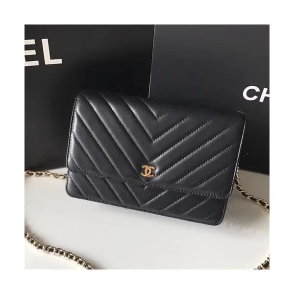 Chanel WOC Chain Cross Bag,19CM - 샤넬 WOC 체인 크로스백,C… - 1