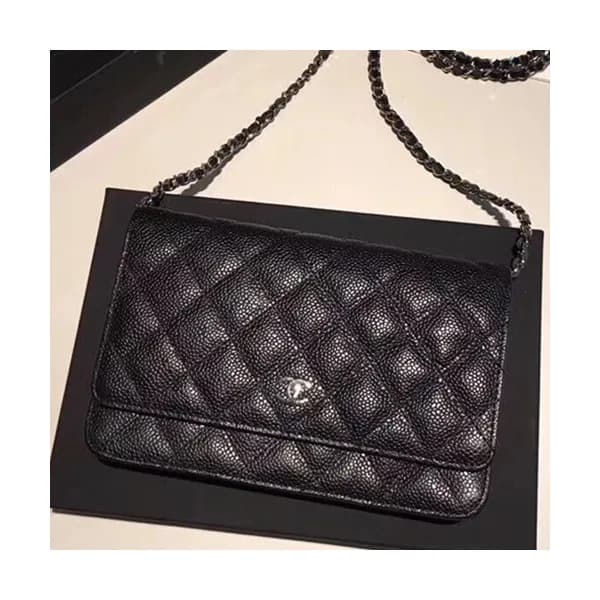 Chanel WOC Chain Cross Bag,19CM - 샤넬 WOC 체인 크로스백,C… - 1