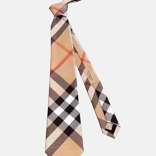 BURBERRY MENS NECKTIE BROWN - 버버리 남성용 넥타이 브라운 - 1