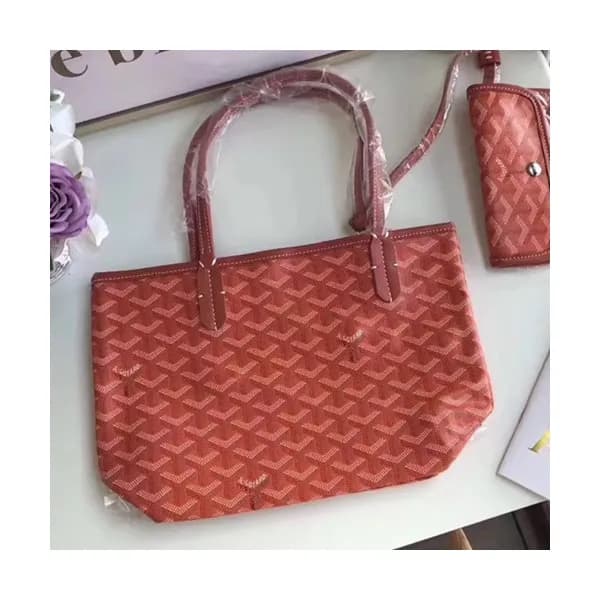 Goyard Leather Orange Tote Shopper Bag,30CM - 고야드 … - 1
