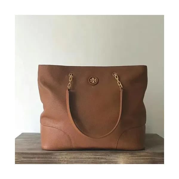Tory Burch Leather Tote Shoulder Bag,37cm - 토리버치 레… - 1