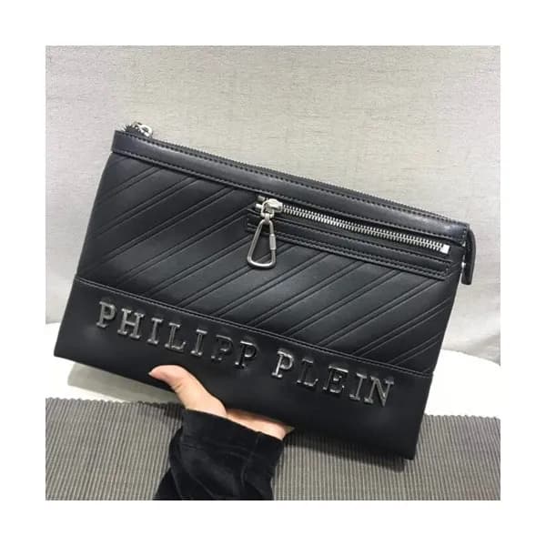Philipp Plein 2018 Leather Clutch Bag,29cm - 필립플레인… - 1