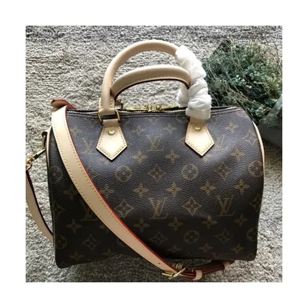 Louis Vuitton Speedy MonogramTote Shoulder Bag,25c… - 1