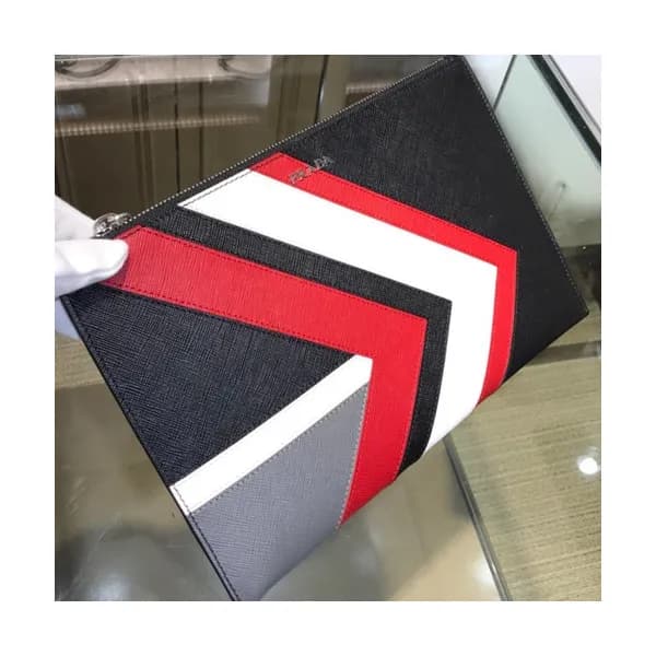 Prada Saffiano Mens Clutch Bag ,28CM - 프라다 사피아노 남… - 1