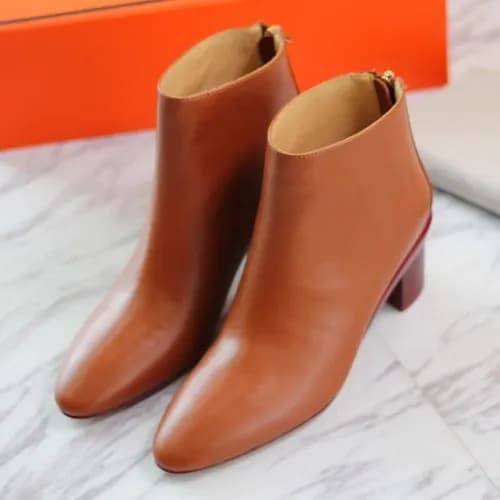 Hermes 2019 Ladies Leather Ankel Boots - 에르메스 여성 레… - 1