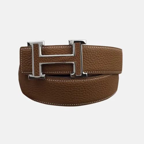 Hermes 2019 Mens Business Initial Logo Leather Bel… - 1