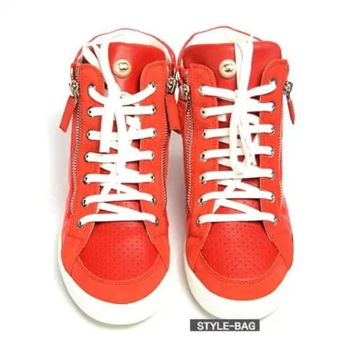 Chanel 2019 Womens Preal CC Logo High-top Sneakers… - 1