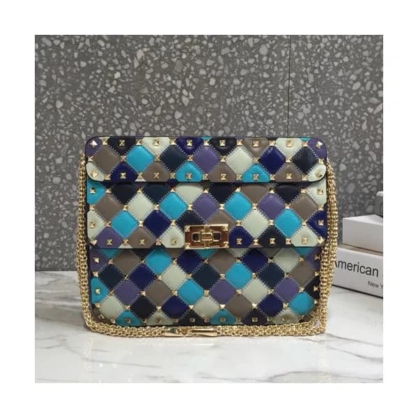 Valentino 2019 Leather Rockstud Spike Tote Shoudle… - 1