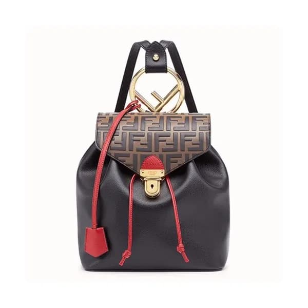 [모던한 디자인]Fendi 2019 Leather Back Pack, 25cm - 펜디 2… - 1
