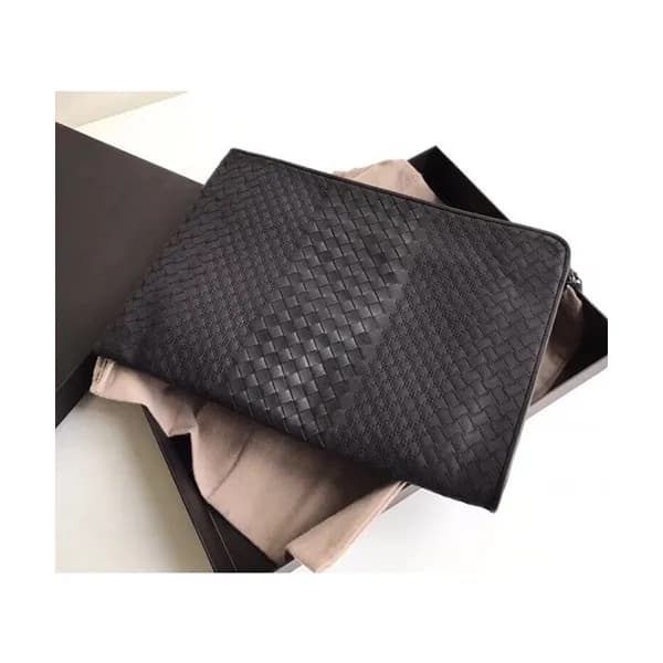 Bottega Veneta 2019 Leather Clutch Bag,34cm - 보테가 … - 1