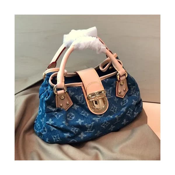 [빈티지]Louis Vuitton 2019 Monogram Pleaty Denim Tote… - 1