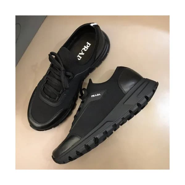 Prada 2019 Mens Casual Logo Leather Runner - 프라다… - 1