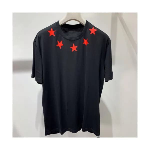 Givenchy 2019 Mens Star Oversize Cotton Short Slee… - 1