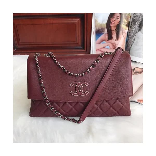 Chanel 2019 Women Leather Chain Shoulder Bag ,32CM… - 1