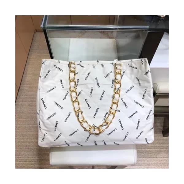 Chanel 2019 Canvas Women Tote Shoulder Shopper Bag… - 1