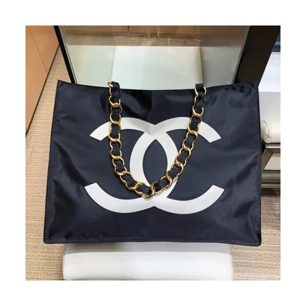 Chanel 2019 Canvas Women Tote Shoulder Shopper Bag… - 1