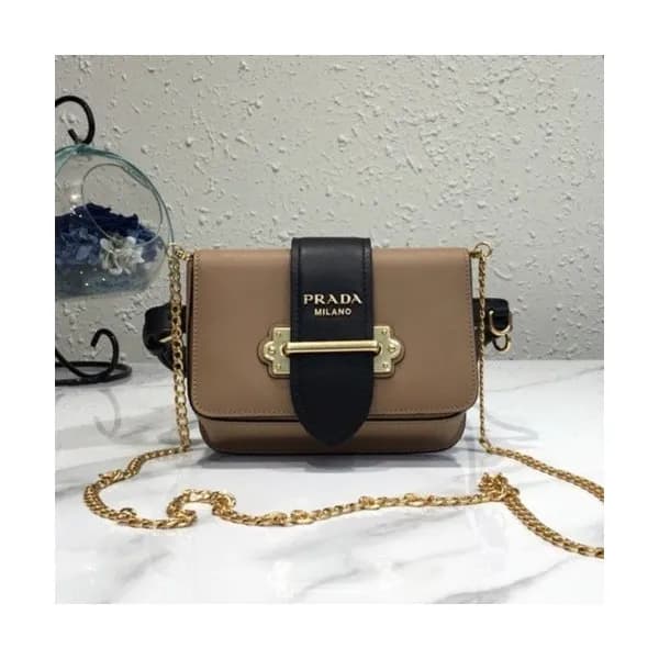 Prada 2019 Cahier Leather Hip Sack / Clutch Bag / … - 1